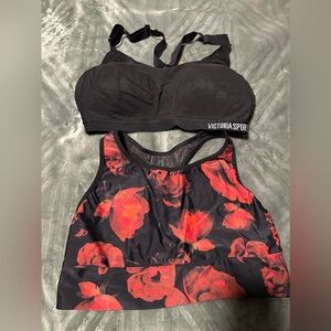 Victoria’s Secret sport sports bra, and Razorback sports bra.